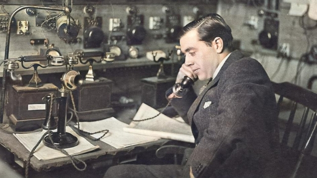 Peter Eckersley, who later joined the BBC, launched the nation’s first regular radio broadcasts with 2MT Writtle on 14 February 1922 (Photo: Courtesy Tim Wander, colourisation by CRHNews)
